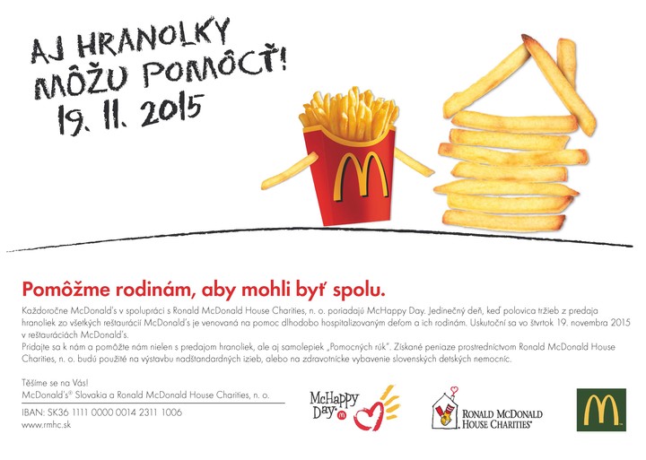 „Rytieri“ dnes na Mc Happy Day